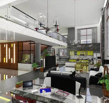 View of beautifully deisgned office area