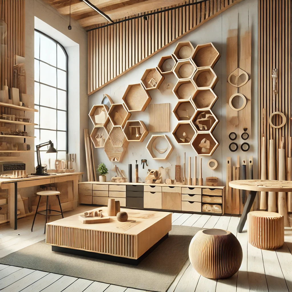 A-stylish-and-modern-workshop-showcasing-leading-wood-carpentry-trends-of-2025